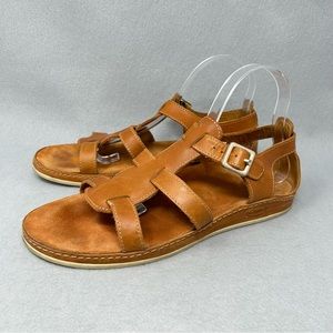 Chaco Aubrey Sandals Women's Tan Leather Strappy Comfort - US 10